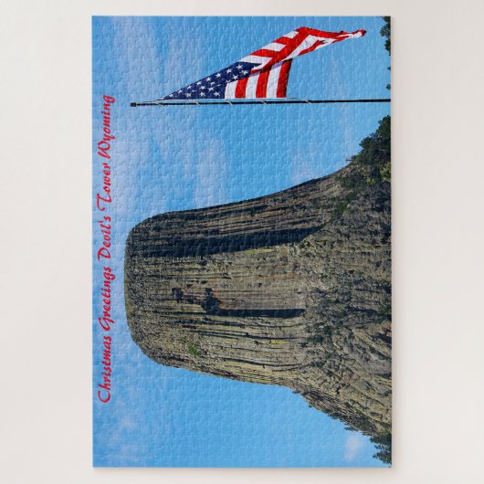 Devil's Tower Wyoming. Legpuzzel (Verticaal)