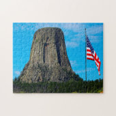 Devil's Tower Wyoming. Legpuzzel (Horizontaal)