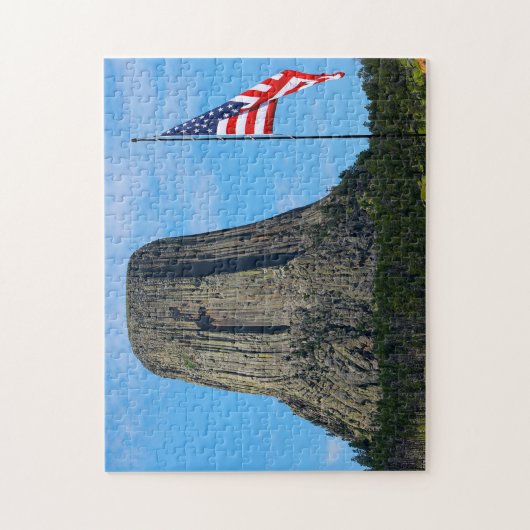 Devil's Tower Wyoming. Legpuzzel (Verticaal)