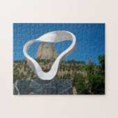 Devil's Tower Wyoming. Legpuzzel (Horizontaal)