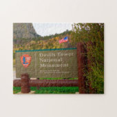 Devil's Tower Wyoming. Legpuzzel (Horizontaal)