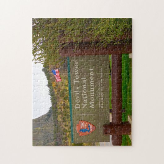 Devil's Tower Wyoming. Legpuzzel (Verticaal)