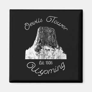 Devils Tower Wyoming National Monument Retro Ouder Magneet