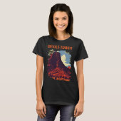 Devils Tower Wyoming Rode Gesteente Reis T-shirt (Voorkant volledig)