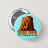 DEVILS TOWER WYOMING RONDE BUTTON 5,7 CM (Voorkant /achterkant)