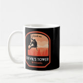Devils Tower Wyoming Rotsport  Koffiemok (Links)
