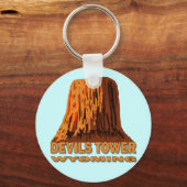 DEVILS TOWER WYOMING SLEUTELHANGER (Voorkant)