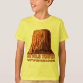 DEVILS TOWER WYOMING T-SHIRT (Voorkant)