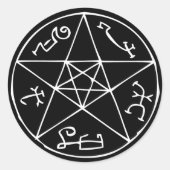 Devil's Trap Ronde Sticker (Voorkant)