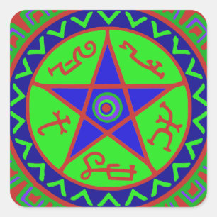 Devil's Trap Vierkante Sticker