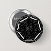 Devil's val ronde button 5,7 cm (Voorkant /achterkant)