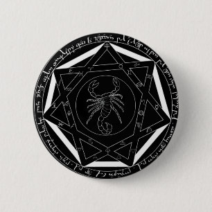Devil's val ronde button 5,7 cm