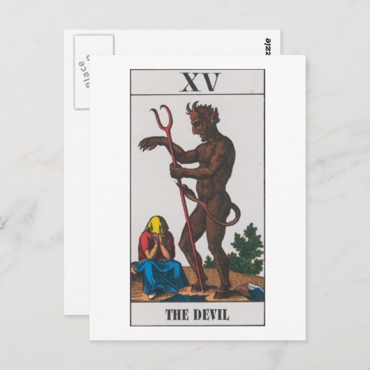 deviltarot briefkaart (Voorkant / Achterkant)