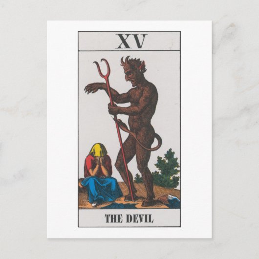 deviltarot briefkaart (Voorkant)