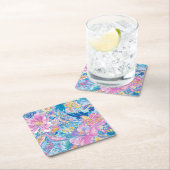 Devina Lily - Anenome Collette Square Coaster Kartonnen Onderzetters (Insitu)