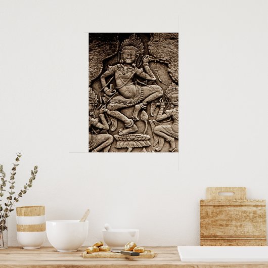Devine Angkor Wat Poster (Keuken)
