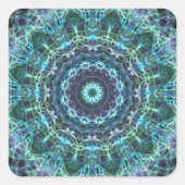 devine mandala vierkante sticker (Voorkant)