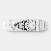 Devine Skull of Death (Wit) Persoonlijk Skateboard (Horizontaal)
