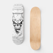 Devine Skull of Death (Wit) Persoonlijk Skateboard (Voorkant)