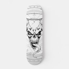 Devine Skull of Death (Wit) Persoonlijk Skateboard