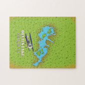 Devi's Lake North Dakota USA map Legpuzzel (Horizontaal)