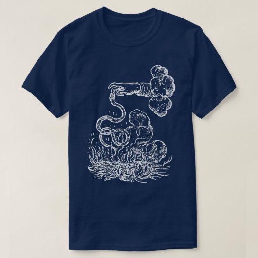 Devise Hroques The Snake white T-shirt (Design voorkant)