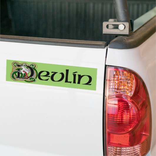 Devlin Celtic Dragon Bumpersticker (Op Truck)