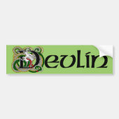 Devlin Celtic Dragon Bumpersticker (Voorkant)