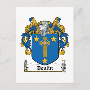 Devlin Family Crest Briefkaart