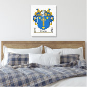 Devlin Family Crest Canvas Afdruk (Insitu (Slaapkamer))