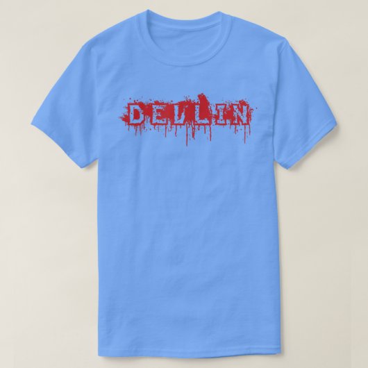 Devlin First Name Halloween Costume Personalized T-shirt (Design voorkant)