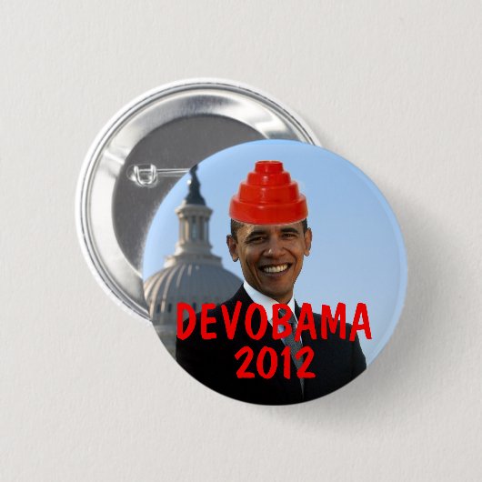 DEVOBAMA 2012 RONDE BUTTON 5,7 CM (Voorkant /achterkant)