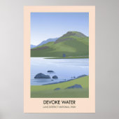 Devoke Water Meerdistrict Reisposter Poster (Voorkant)