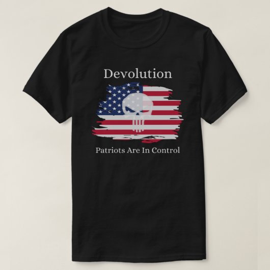 Devolutie - Patriotten staan in de hand van klassi T-shirt (Design voorkant)