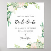 DEVON Adres de Envelop Vrijgezellenfeest Sign Poster (Voorkant)