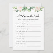 DEVON Alle ogen op de bruid Vrijgezellenfeest spel Kaart (Voorkant)