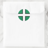 Devon, Britse vlag Ronde Sticker (Tas)
