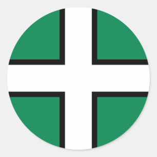 Devon, Britse vlag Ronde Sticker