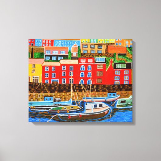 Devon Brixham canvas Afdruk (Voorkant)