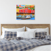 Devon Brixham canvas Afdruk (Insitu (Slaapkamer))