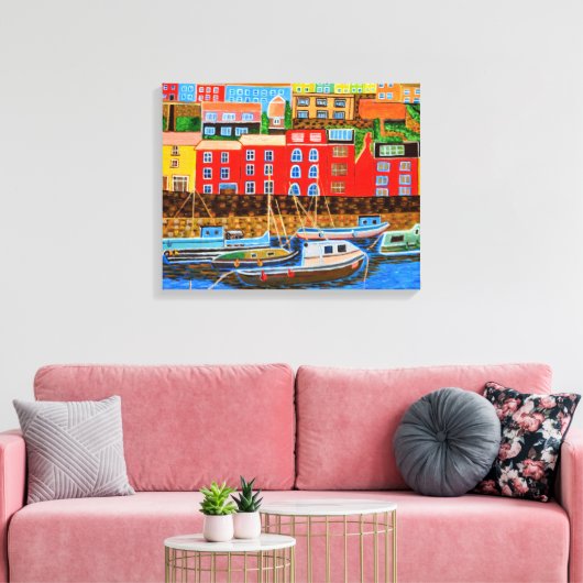 Devon Brixham canvas Afdruk (Insitu (Woonkamer))