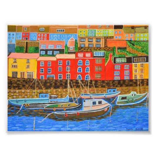Devon Brixham Foto Afdruk (Voorkant)