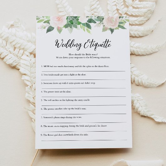 DEVON Bruiloft Etiquette 911 Vrijgezellenfeest spe Kaart