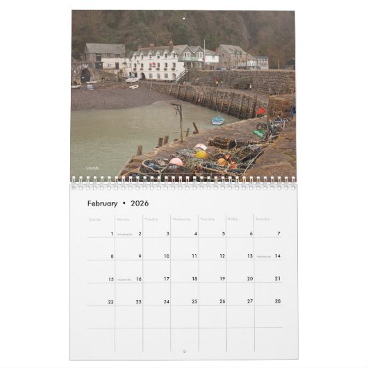 Devon Calendar Kalender (Feb 2026)