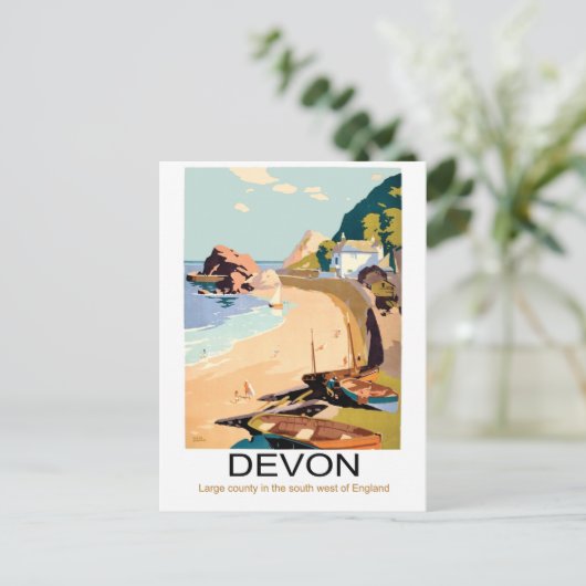 Devon Coast, Engeland Briefkaart (Staand voorkant)