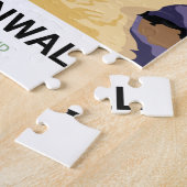Devon & Cornwall "go by rail" reizen naar  stijl Legpuzzel (Zijkant)
