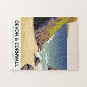 Devon & Cornwall "go by rail" reizen naar  stijl Legpuzzel (Horizontaal)