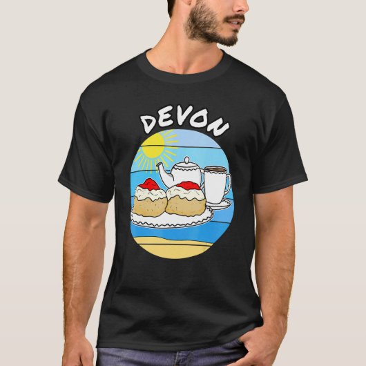 Devon Cream Tea British Summer Holiday T-shirt (Voorkant)