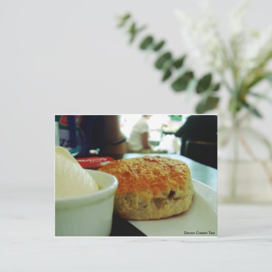 Devon Cream Tea @ Torquay Briefkaart (Staand voorkant)