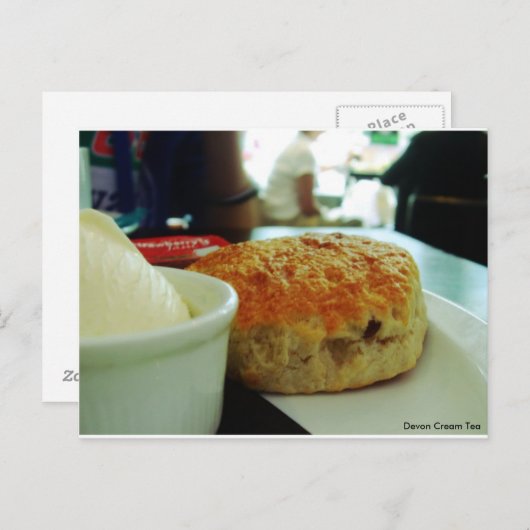Devon Cream Tea @ Torquay Briefkaart (Voorkant / Achterkant)